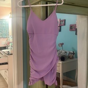 Small, hello molly, purple, formal mini dress